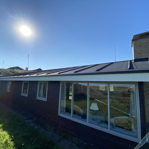 Nyt tag med tagpap i Nordjylland