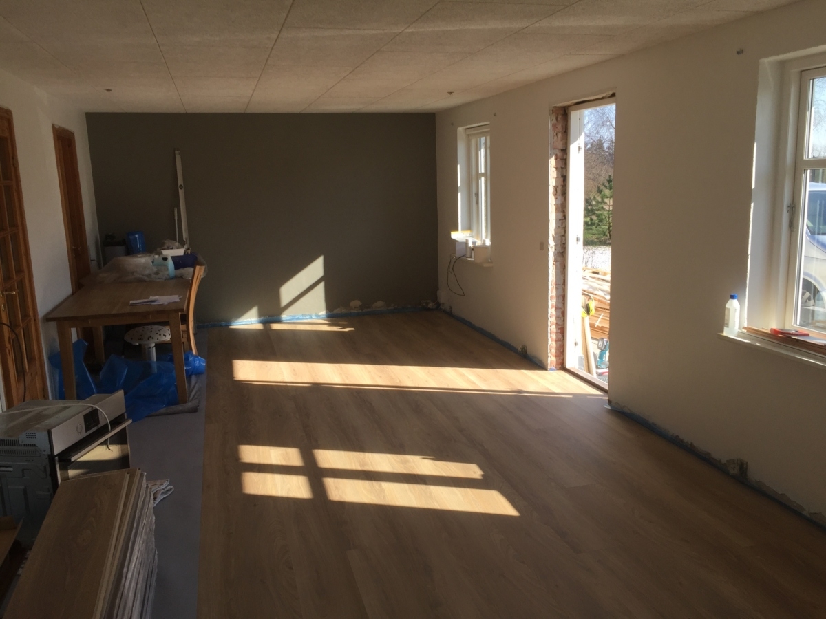 Renovering af hus udført af tømrer i Nordjylland